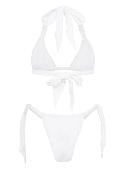 Towelling Triangle Bikini Top