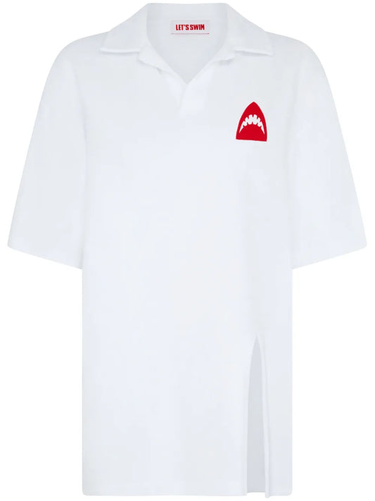 White Shark-Logo Mini Dress