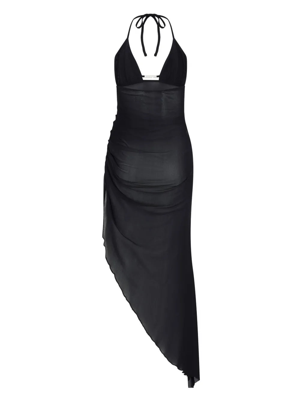 Halterneck Mesh Midi Dress