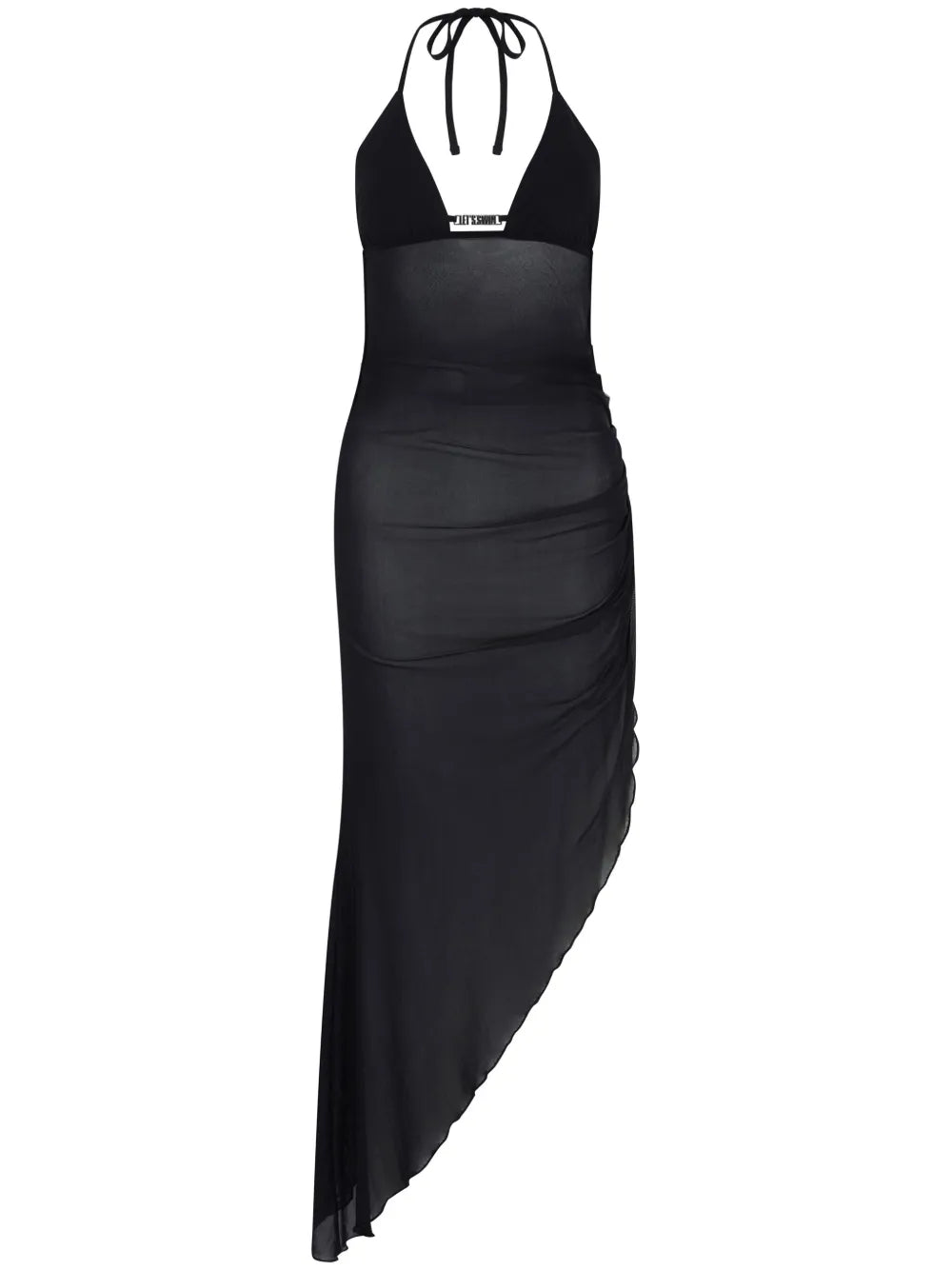 Halterneck Mesh Midi Dress