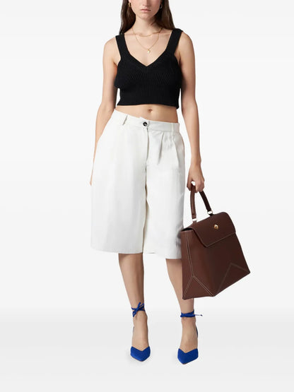 Silk-Blend Shorts