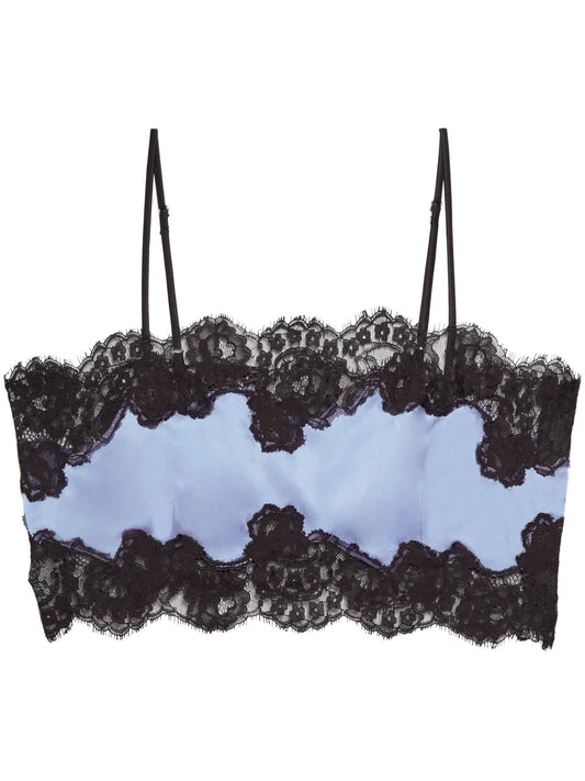 Lace-Trim Bandeau Top