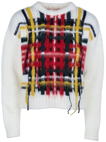 Check Inlay Sweater