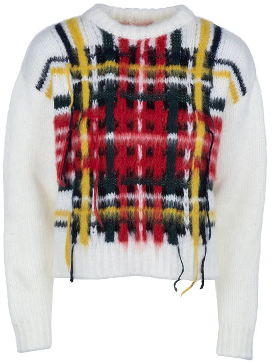 Check Inlay Sweater