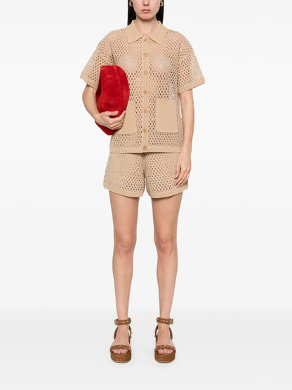 Open-Knit Shorts