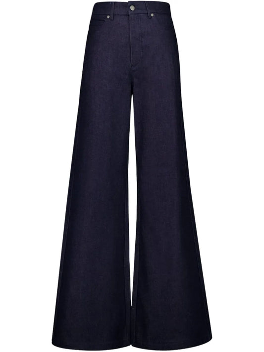 Uranus Embroidered Flared Jeans