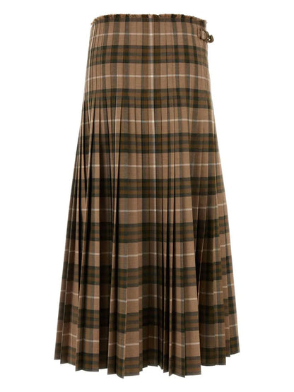 Checked Maxi Skirt
