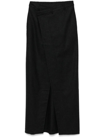 Pinstripe Midi Skirt