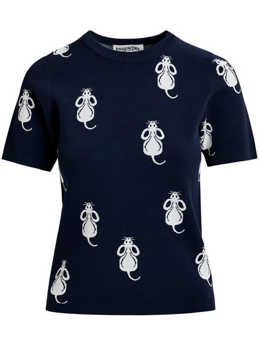 Hascot Jacquard Top