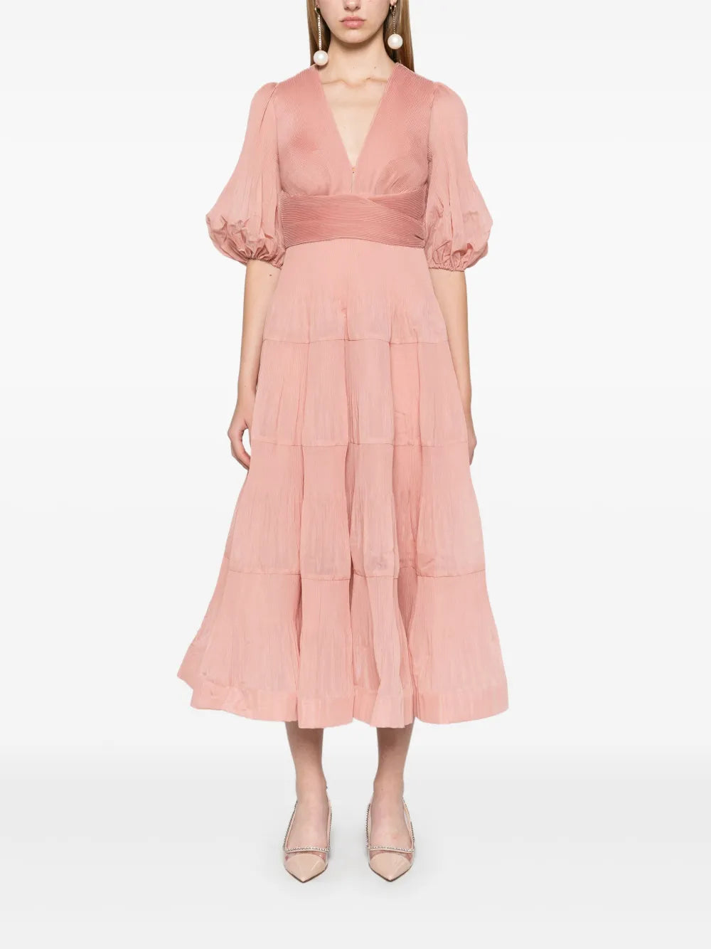 Pleated Midi Dress
