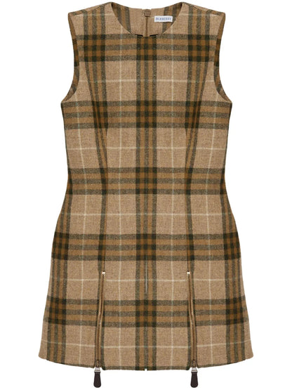 Checked Mini Dress