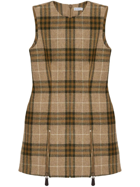 Checked Mini Dress