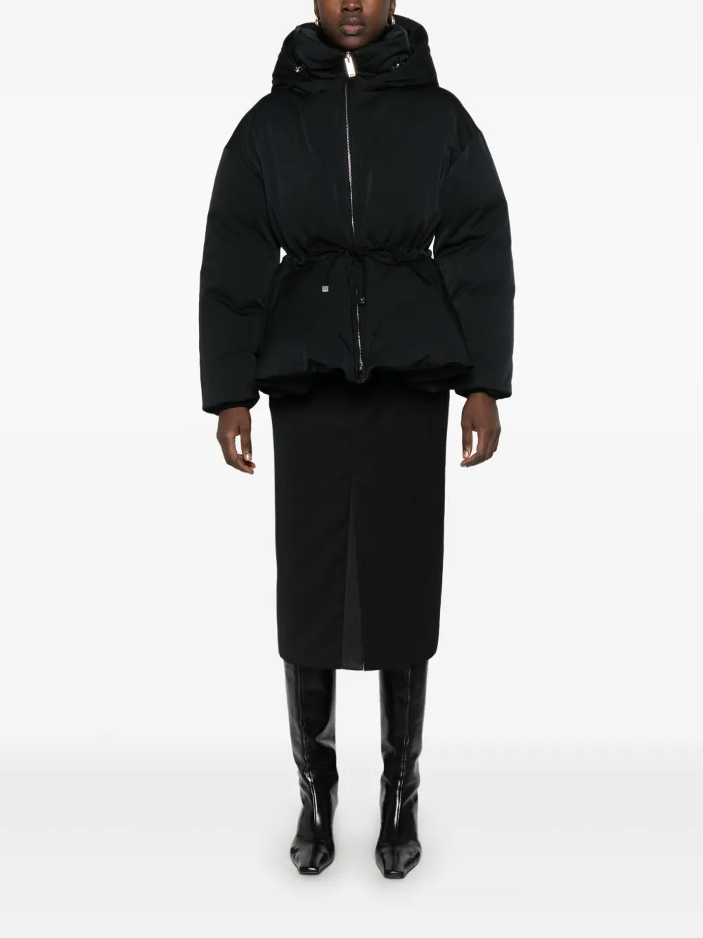Peplum Puffer Jacket