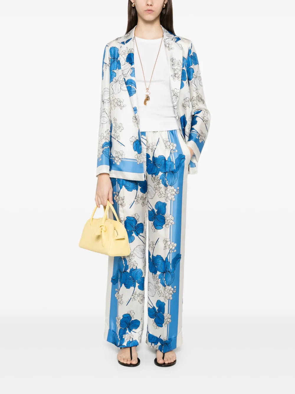 Floral-Print Blazer