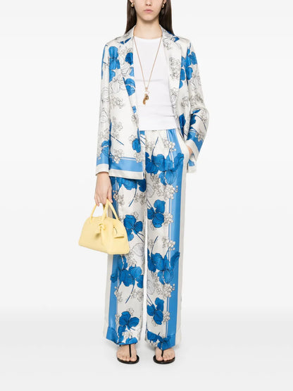 Floral-Print Blazer