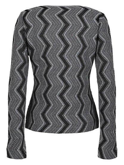 Zigzag Metallic Jumper