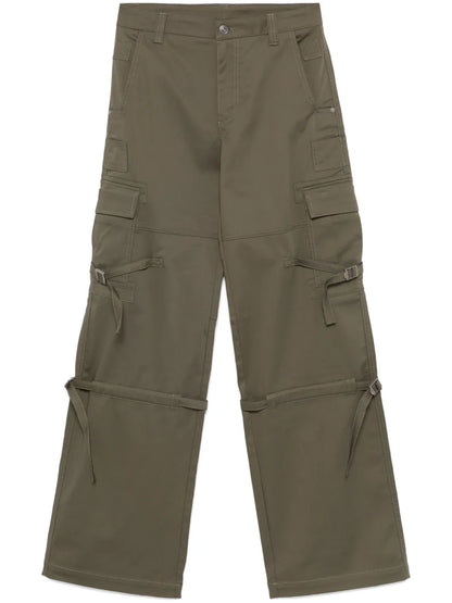 Strap-Detail Cargo Pants