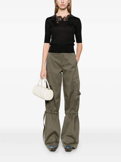 Strap-Detail Cargo Pants