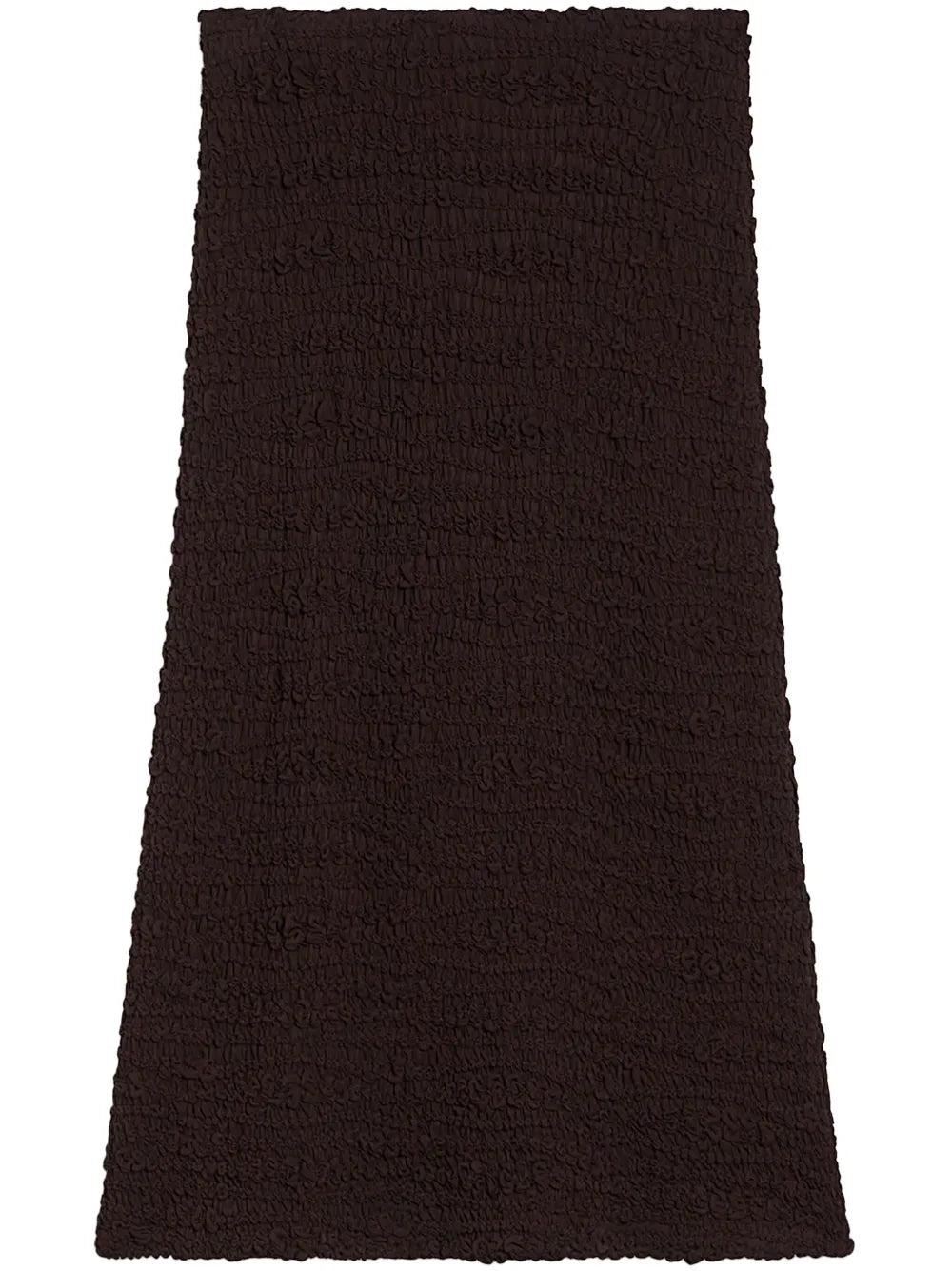 High-Waist Crinkled Midi Skirt