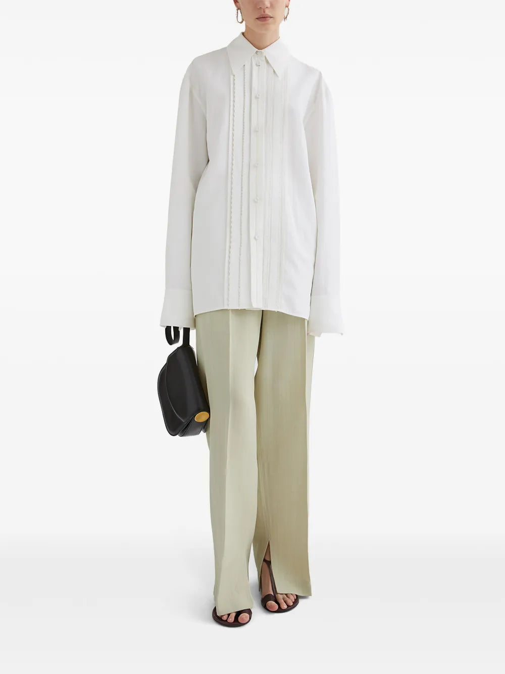 Pleated Long Sleeves Shirt