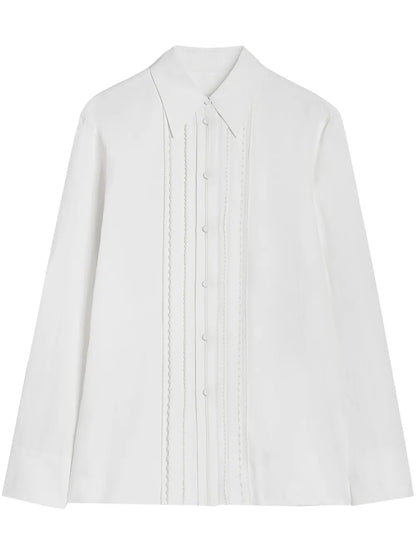 Pleated Long Sleeves Shirt