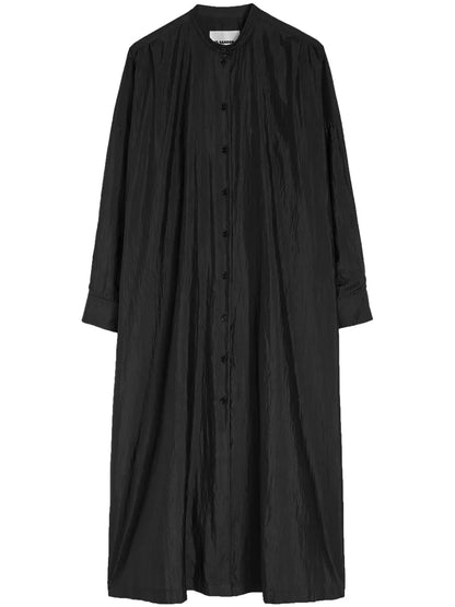 Satin Shirt Dress