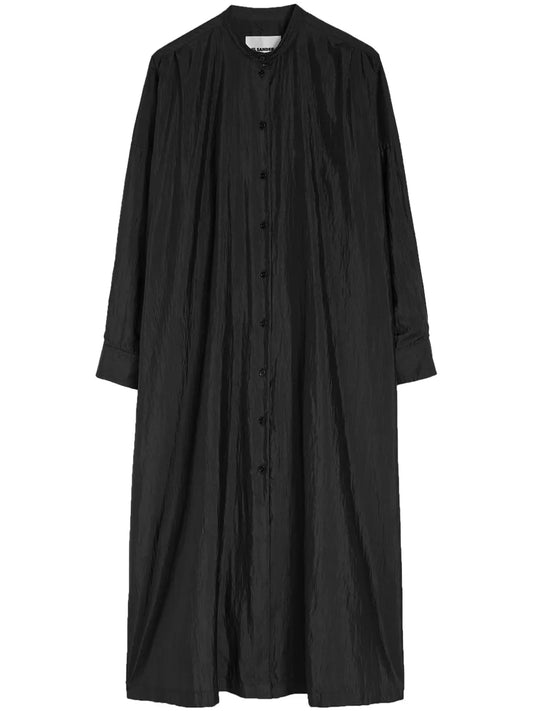 Satin Shirt Dress