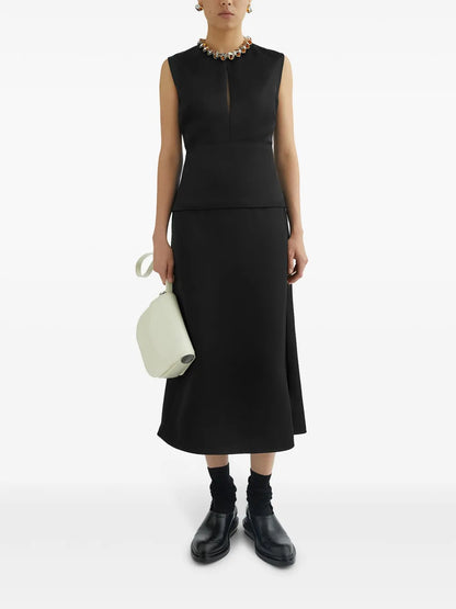 Cut-Out Detailed Midi Dress