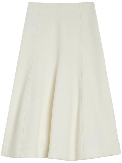 Panelled Flared Midi Skirt