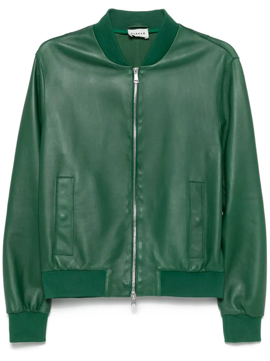 Leather Bomber Jacket
