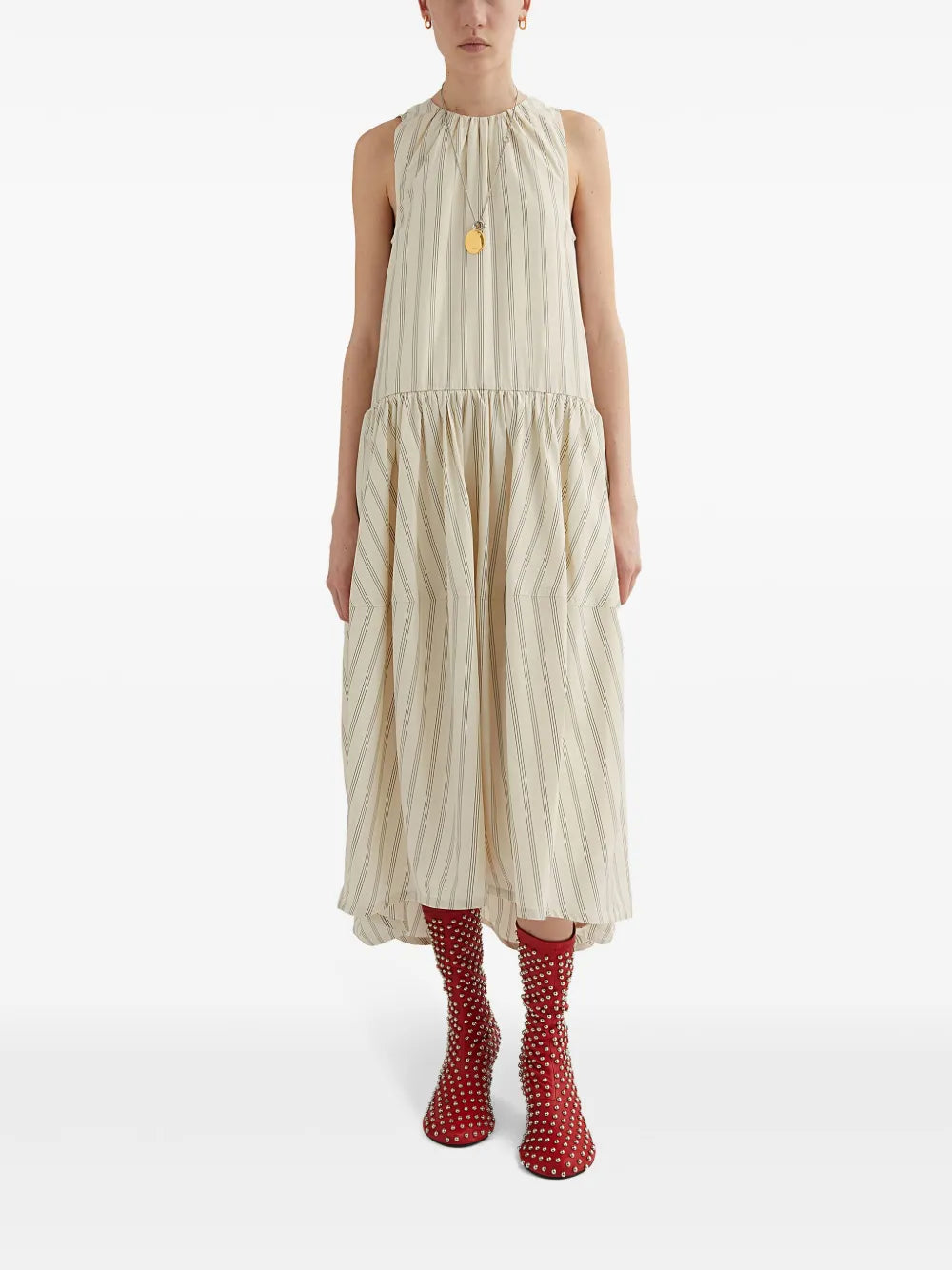 Striped Midi Dress