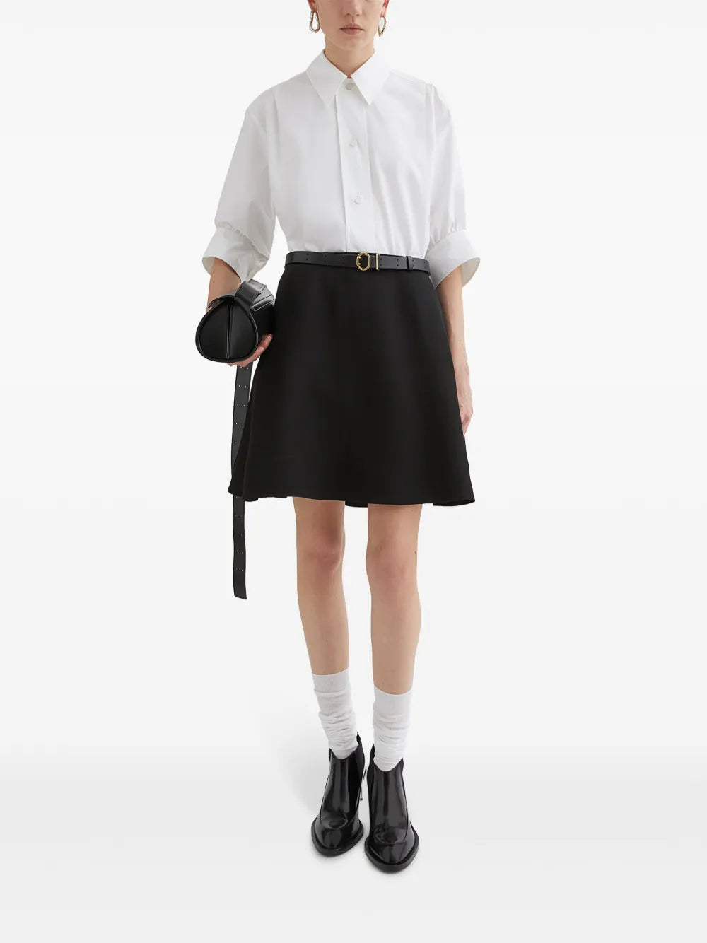 High-Waist A-Line Miniskirt