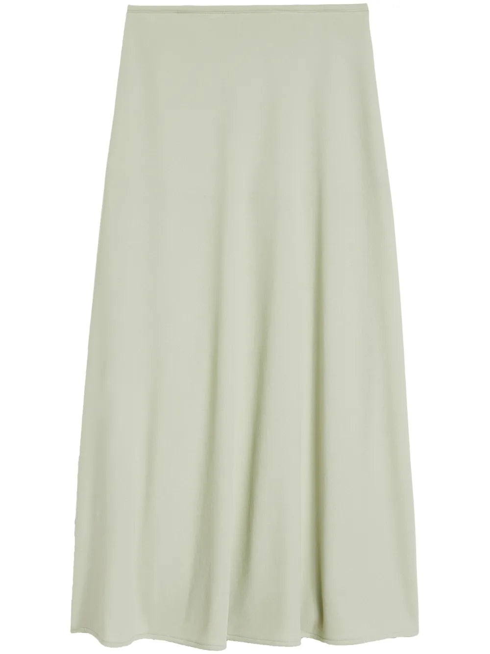 Flared Zipped Midi Skirt