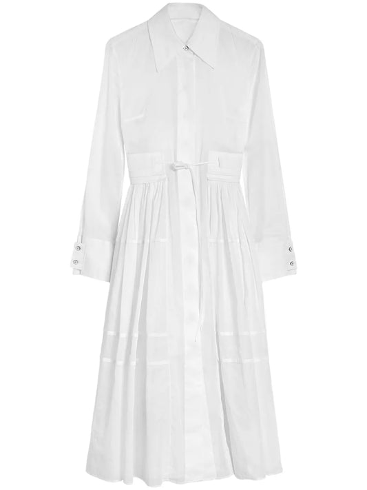 Cut-Out Shirt Dress