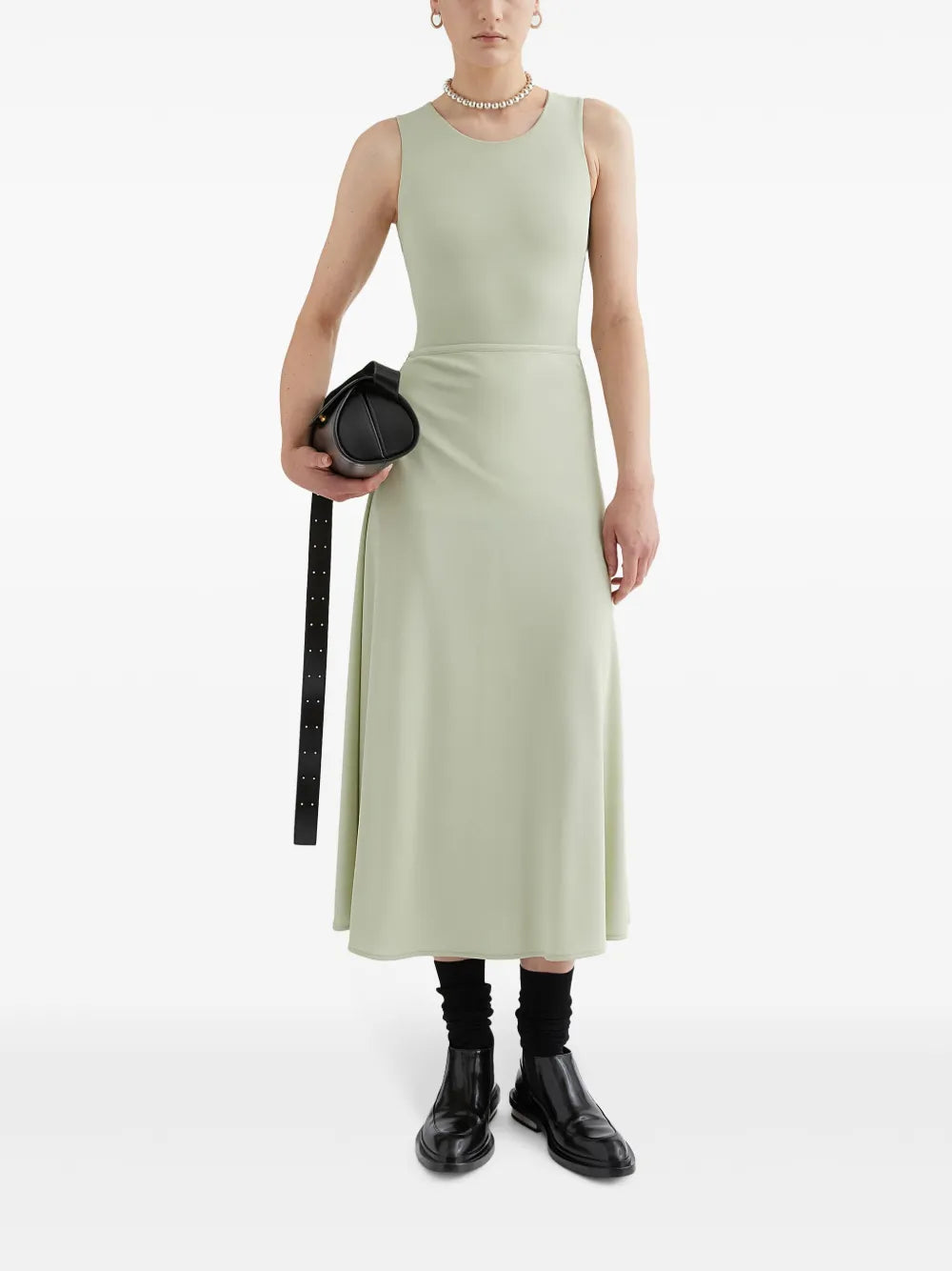 Round-Neck Sleeveless Bodysuit