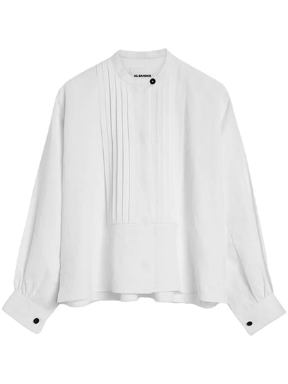 Pleated Long-Sleeves Shirt