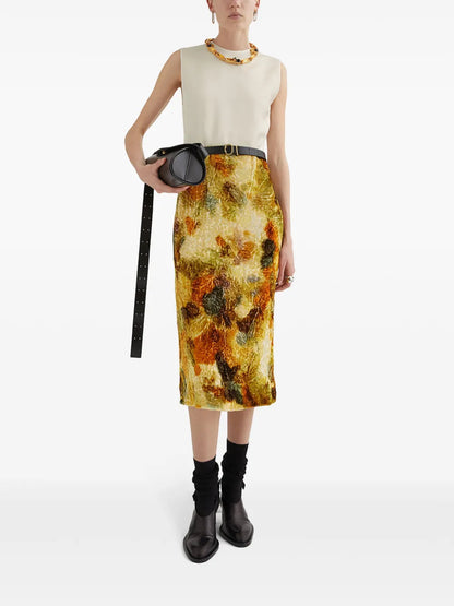 Jacquard Midi Dress