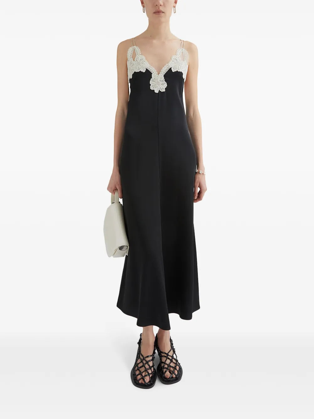 Embroidered Midi Dress
