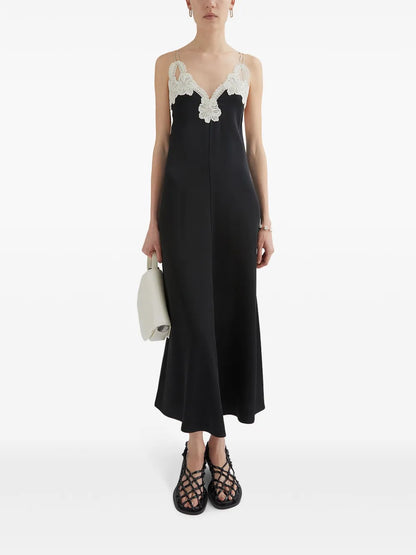 Embroidered Midi Dress