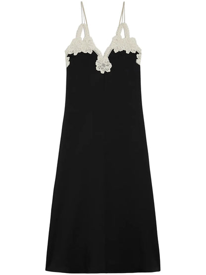 Embroidered Midi Dress
