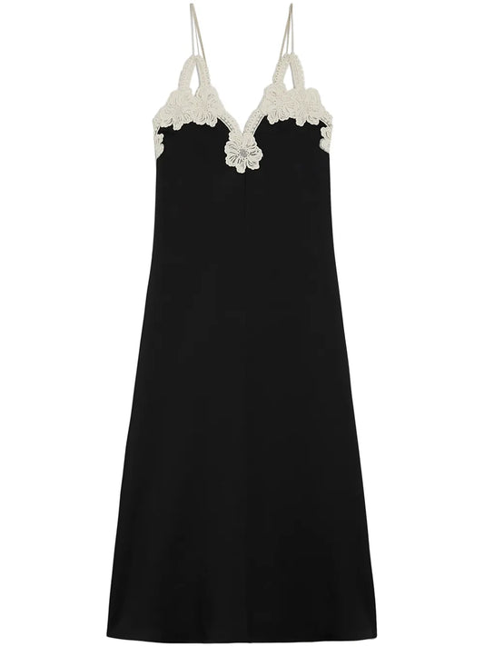 Embroidered Midi Dress