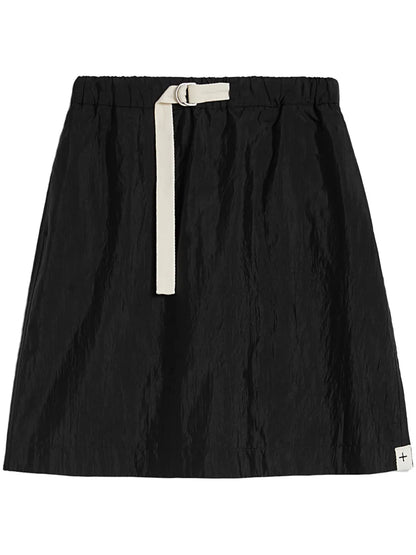 Buckled A-Line Miniskirt