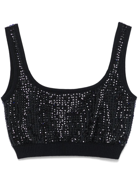 Sequin-Embellished Bralette