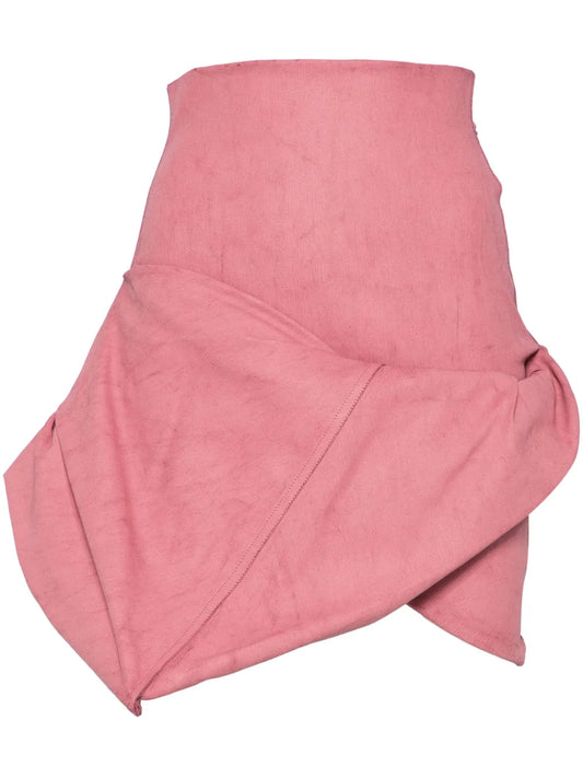 Draped Mini Skirt