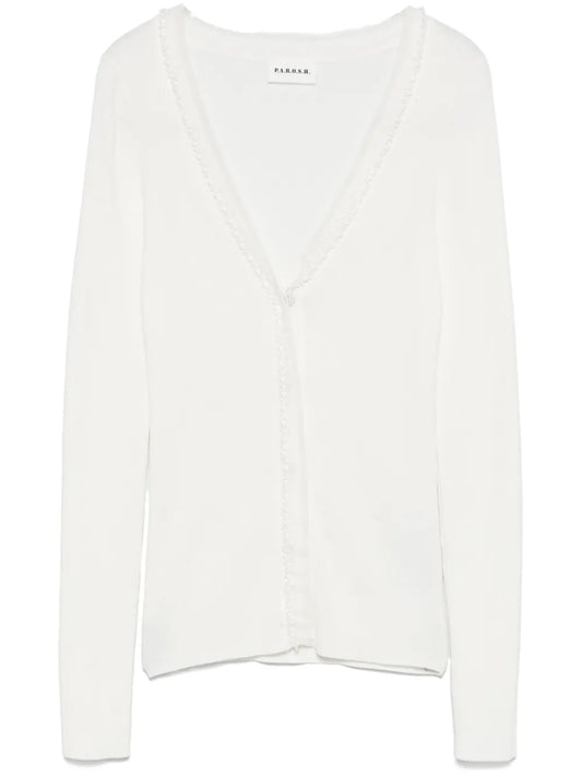 Bead-Embellished Cardigan