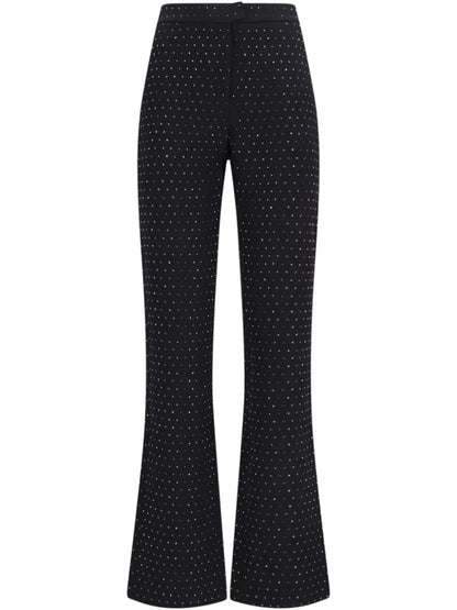 Crystal-Embellished Straight Trousers