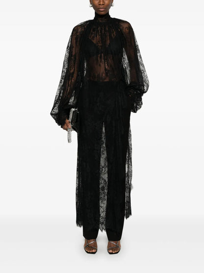 Floral-Lace Tunic