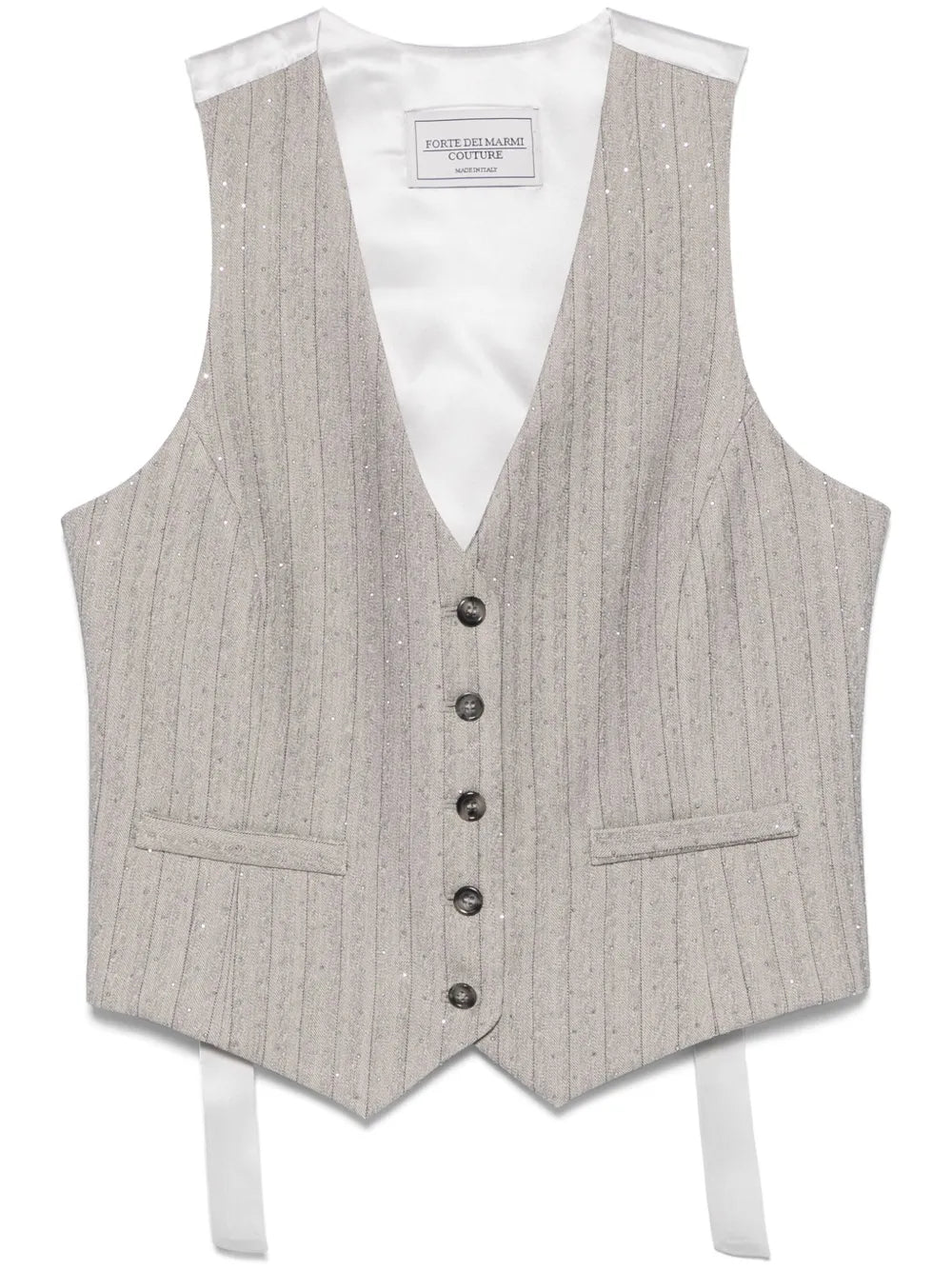 Rhinestone-Embellished Waistcoat