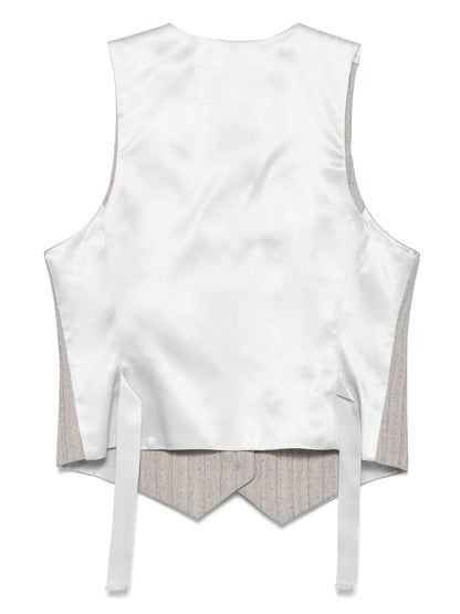 Rhinestone-Embellished Waistcoat