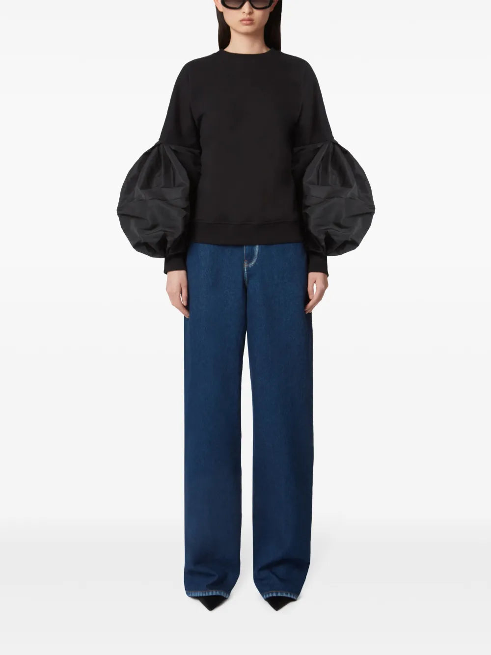 Puff-Sleeve Sweatshirt